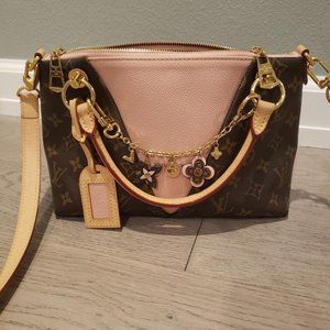 Louis Vuitton V Tote BB and Blooming Flowers Charm